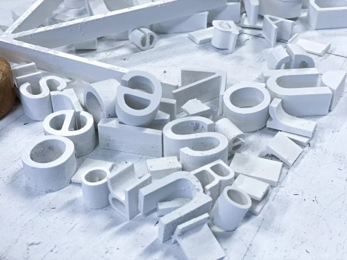 lettre 3d en vrac