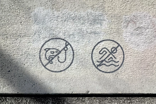 Marquage au sol avec pochoir par Stick-Up à Genève